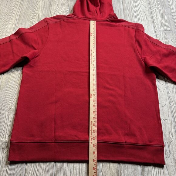 Oklahoma Sooners Fleece Hoodie Men’s L Crimson OU Logo Spellout Captivating New - Picture 11 of 11